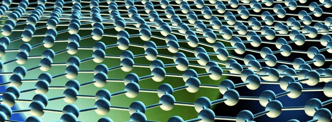 Fototapeta premium Carbon cloth, nanomaterial structure, Nanotubes modern technologies, graphene molecular structure, carbon fiber, 3D rendering