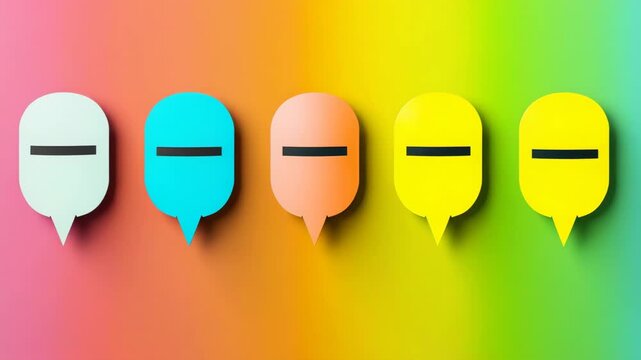 A vibrant collection of avatar icons with sunglasses against a gradient background