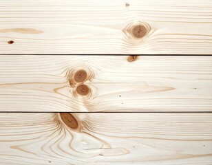 Close Up of Wood Grain Texture with Knots in Warm Indoor Light