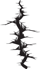 Cracked earth pattern in black and white representing drought and dryness. eps
