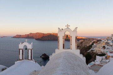 Oia Santorini Bell Towers