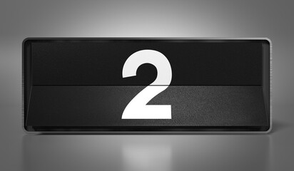 2 - calendar with day of a month - 3D illustration