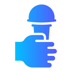 singing gradient icon
