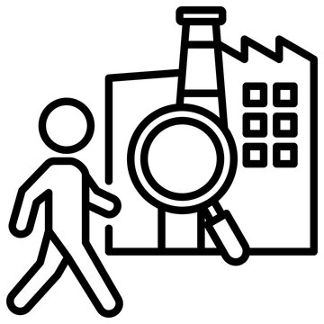 Gemba Walk Line Icon