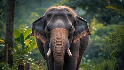An 18-year-old male elephant in a natural setting, showcasing the significance of wildlife conservation