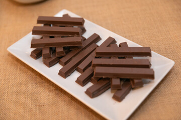 achocolatado, bombones, moreno, postre, café, delicioso, cacao, aperitivo, azucarar, apetitoso, bloque, negro, ingrediente, chocolate, barras, barra de chocolate