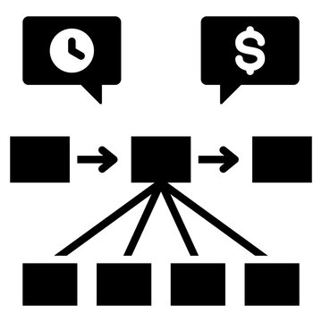 Value Stream Glyph Icon