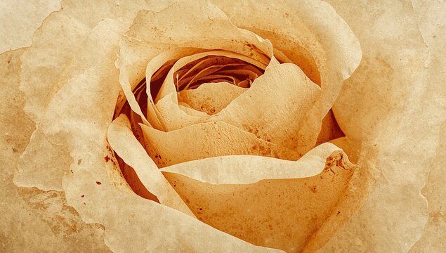 Close-up of a dried pink rose showcasing its detailed texture