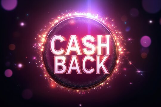Exciting cashback graphic layout for advertising events and promotions