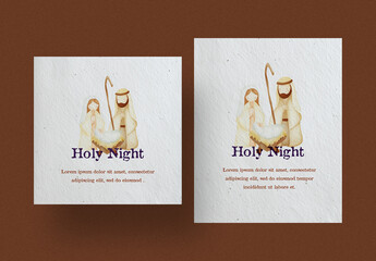 Social Post With Nativity Scene