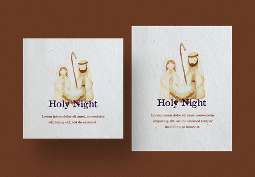 Social Post With Nativity Scene