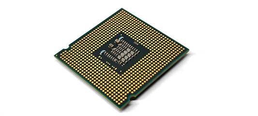 CPU on white background to represent scientific progress