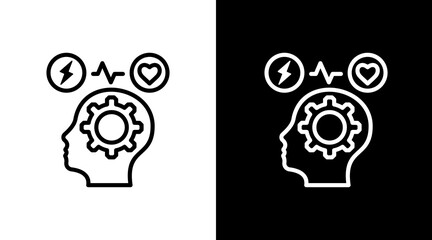 Stress Management With Icon Set Design