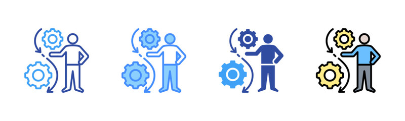 Facilitator Icon, Multi Styles Icon Set
