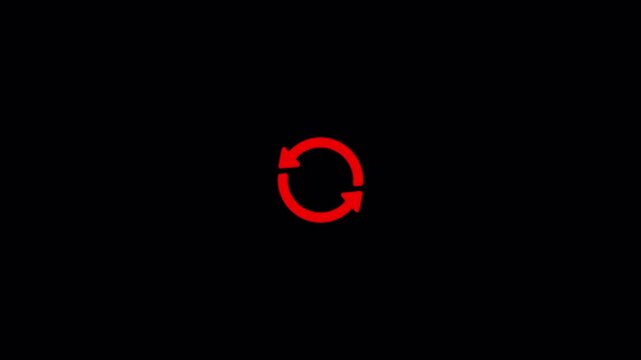 Reloading animation in red colour | reloading in loop style | reloading on alpha channel