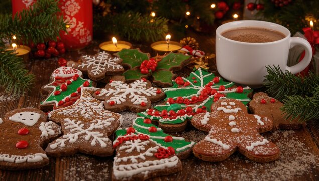 Gingerbread Christmas Cookies, fiber-dense choice, Christmas