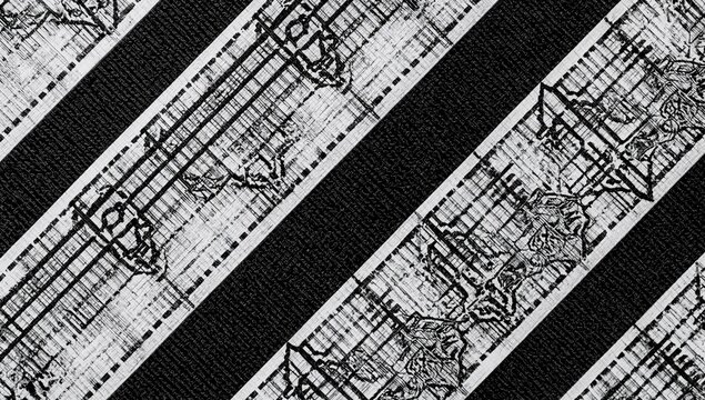 Abstract geometric design in monochrome, suitable for graphic backgrounds - Powered by Adobe