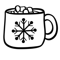 Cute Doodle Christmas Vector Clipart Set,Hand Drawn Holiday Elements
