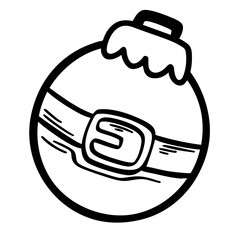 Cute Doodle Christmas Vector Clipart Set,Hand Drawn Holiday Elements
