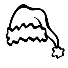 Cute Doodle Christmas Vector Clipart Set,Hand Drawn Holiday Elements
