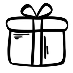 Cute Doodle Christmas Vector Clipart Set,Hand Drawn Holiday Elements
