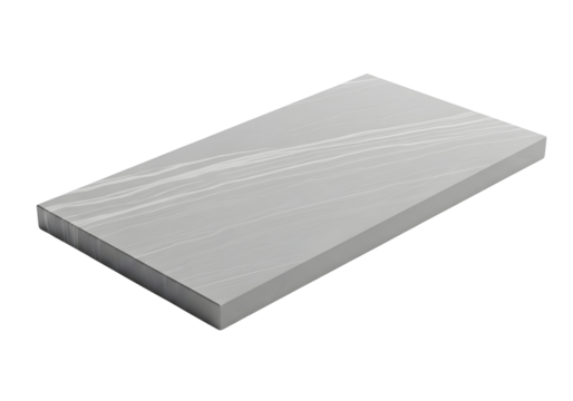 Stack of blank white paper isolated on transparent background