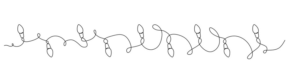 Christmas Lights Isolated on Transparent Background. Christmas Light String Decoration. Vector Graphics for Christmas Cards  Banners  Posters 