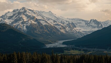 Obraz premium I adore photographing mountain landscapes that have completely captivated me