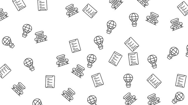 Globe paper and trophy line art on a white surface. Suitable for educational websites, awards announcements, and global recognition visuals.