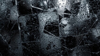 Glass texture featuring light reflections, suitable for UI backdrop