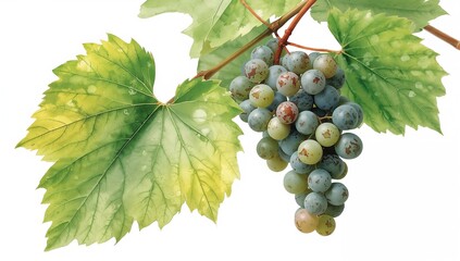Close-up of a grapevine with foliage, ideal for editorial header background