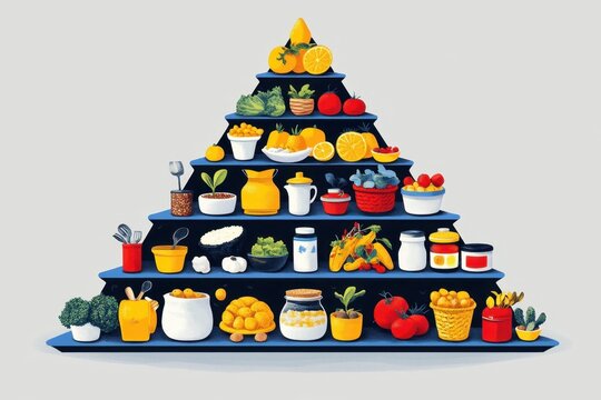 Eating for mental health Carnivore diet Omad Plant-based Improver Waste hierarchy plantyou Rebel Foods Planted people wellio Fodmaps Ancient nutrition An artistic representation of a food pyramid hig