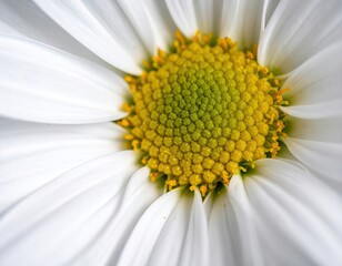 Close Up White Daisy Flower Yellow Center Macro Photography