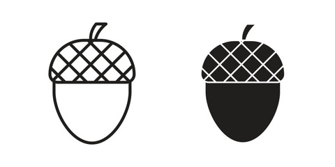 Acorn icon for your website design, logo, app, UI. EPS10