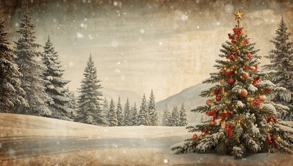 Winter scene featuring ski slopes, ideal for holiday-themed designs, Christmas