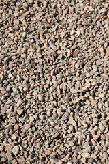 Raw Gravel Piles at Concrete Mixing Plant: Industrial Construction Material Background