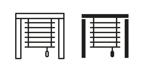 Blinds open icon for your website design, logo, app, UI. EPS10