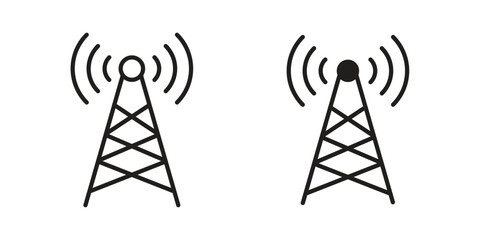 Broadcast tower icon for your website design, logo, app, UI. EPS10