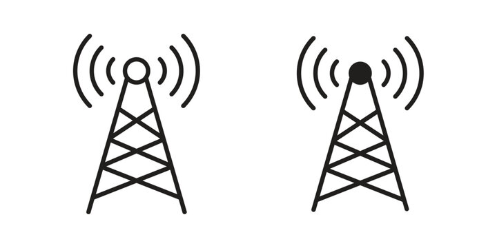 Broadcast tower icon for your website design, logo, app, UI. EPS10