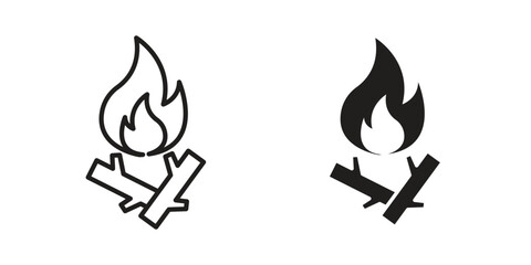 Campfire icon for your website design, logo, app, UI. EPS10