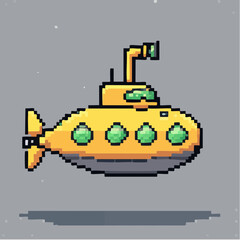 Pixel Art Submarine