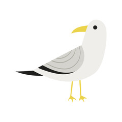 Illustration of a cute White Swan