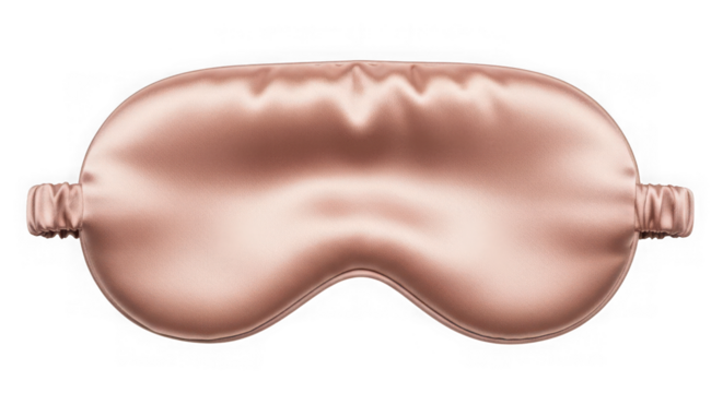 Rose gold silk sleep mask for luxurious rest and relaxation