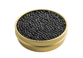 black caviar in a tin