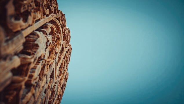 Architectural backdrop featuring intricate patterns, suitable for editorial designs