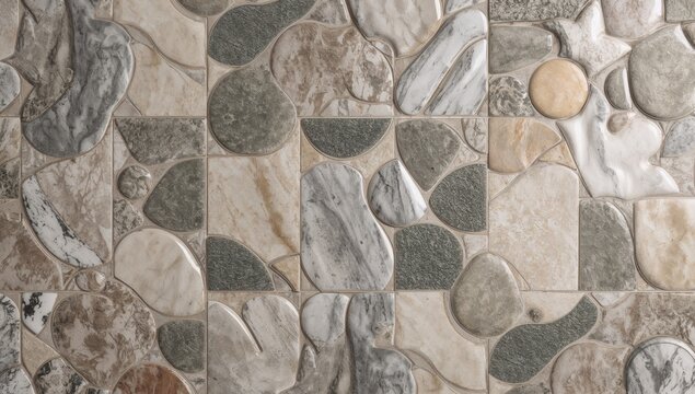 Home wall tile design pattern for interior decoration, functional backdrop for modern aesthetics - Powered by Adobe
