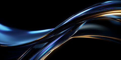 Dynamic abstract flowing ribbons of light and shadow create a modern, sophisticated, and elegant digital art backdrop for technology and innovation themes.