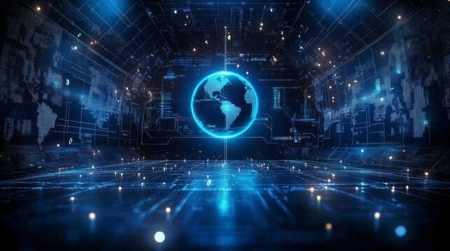 Futuristic World Connectivity Embracing Digitalization and Technological Innovation for All