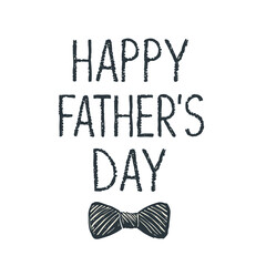 Happy Father’s Day Typography with Bow Tie Minimalist Design