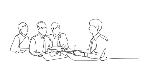 One continuous single drawing line art flat doodle student, education, school, teenage, study, person, rest, learning. Isolated image hand draw contour on a white background,